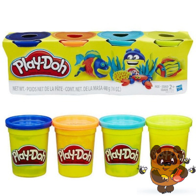 Play-Doh Набор из 4 баночек (в ассорт.)