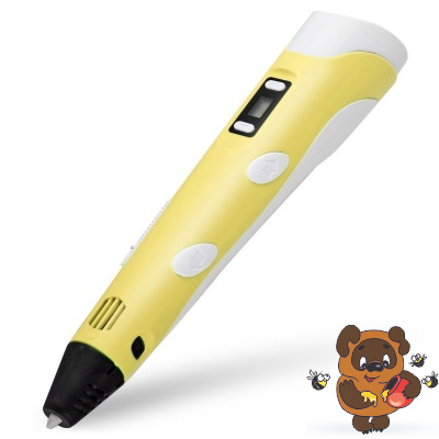 3D Ручка желтая