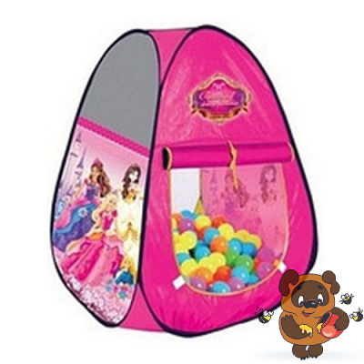 Детская игровая Палатка розовая "Принцессы" в сумке