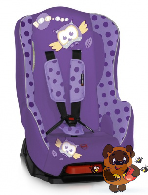 Автокресло Pilot Violet Baby Owl - фиолетовый с совёнком