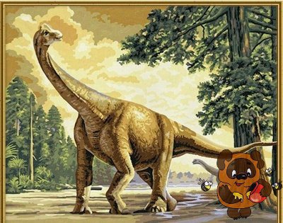 Раскраски по номерам «Брахиозавр» - Schipper
