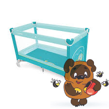 Кроватка-манеж Baby Design SIMPLE NEW 05 TURQUOISE/бирюзовый