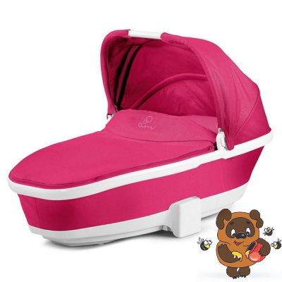 Люлька для коляски QUINNY Foldable ССТ Pinkpassion - розовая
